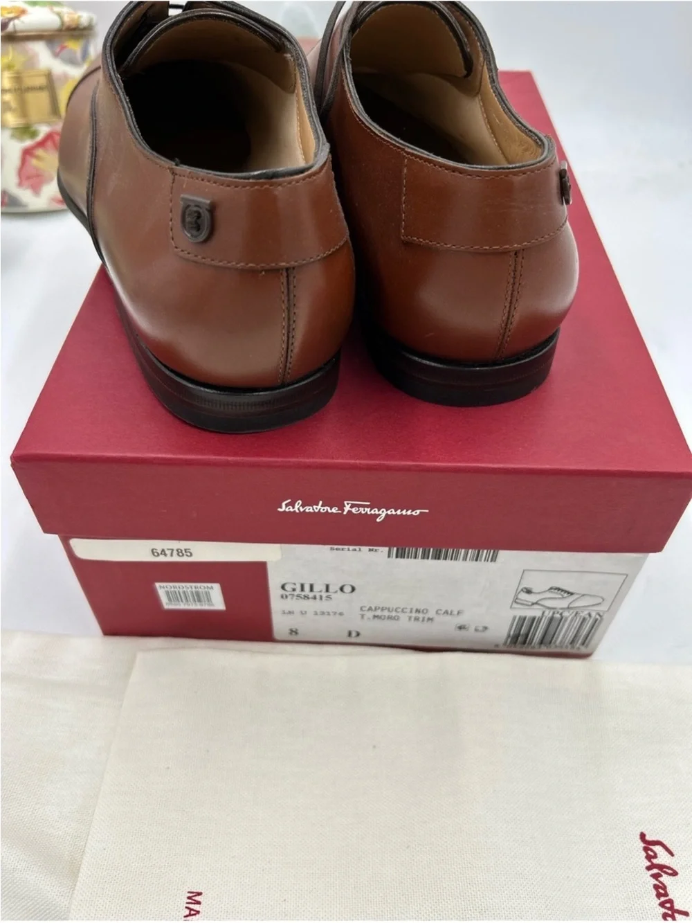 Men’s Salvatore Ferragamo GILLO lace up Loxford size 8D made in Italy